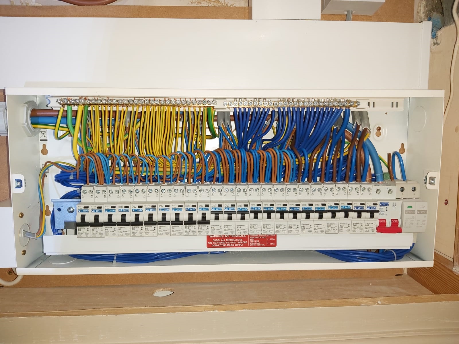 Installation of 26 Way Domestic Fuse Board | Prolectrical